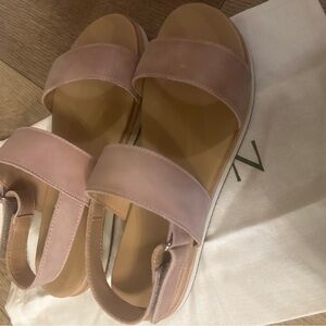 Nisolo Pink Slide Sandals Minimalist Design